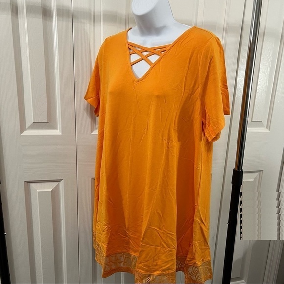 Jessica London Orange Tunic Top - Picture 1 of 12